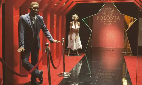 Will Smith i Marilyn Monroe woskowe figury w muzeum figur woskowych Kraków.